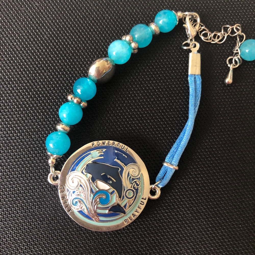 Aquatic Whale Sea Blue Bracelet